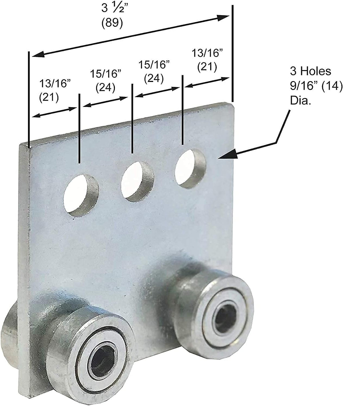 Four Bearing Trolley Assembly, Hot-Rolled Carbon Steel, 4 Piece F539