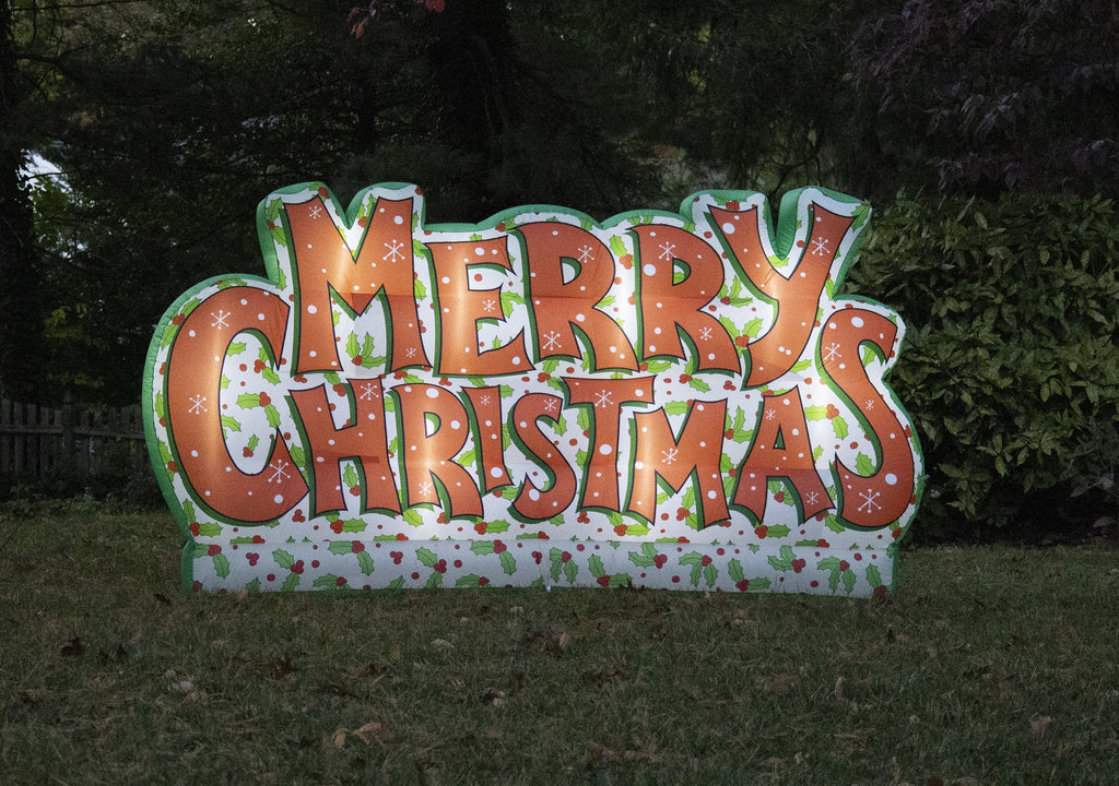 Inflatable Lawn Sign, 9 foot wide, 5 feet high X785