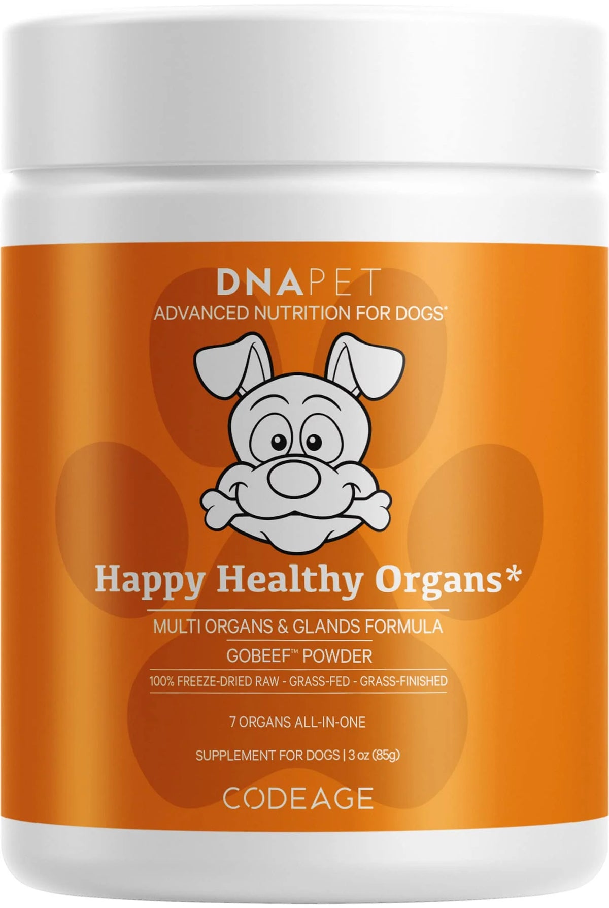 Freeze-Dried Raw Beef Organ Supplement for Dogs, 3 oz S293688