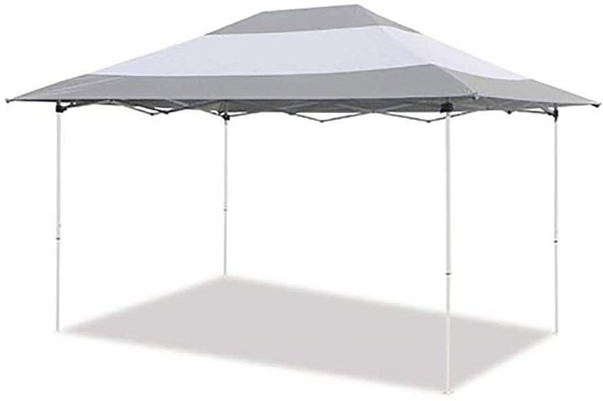 Grey & White Steel Frame Instant Shade Canopy Shelter Tent with Rolling Bag A916