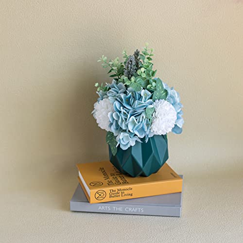 Blue Hydrangeas Artificial Flower in Vase V15159