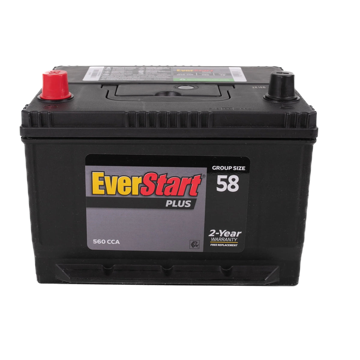 Lead Acid Automotive Battery, Group Size 58 - 12 Volt 560 CCA 78 RC T548612
