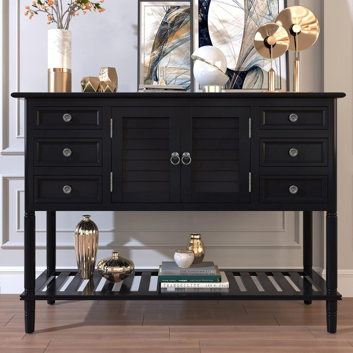 Light Green MDF Sideboard Console Table Z41308