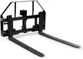 60-in Pallet Fork Hay Frame Attachment with Rack, Receiver Hitch D851509