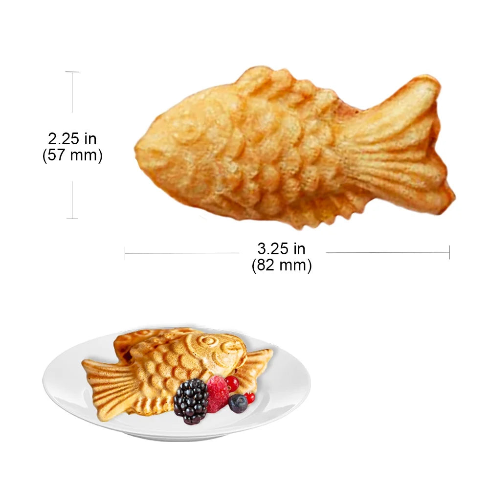 Stainless Steel Nonstick Taiyaki Waffle Maker D76733