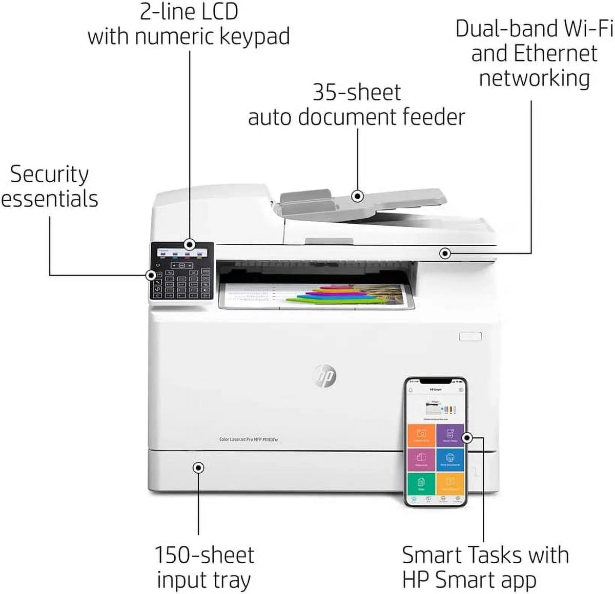 Restored HP Laserjet Pro M183FW All-in-One Wireless Laser Printer K13278