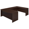 Mocha Cherry Bowfront U Station Desk Shell K85769