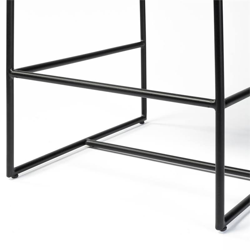 Black Leather Bar Stool K832855