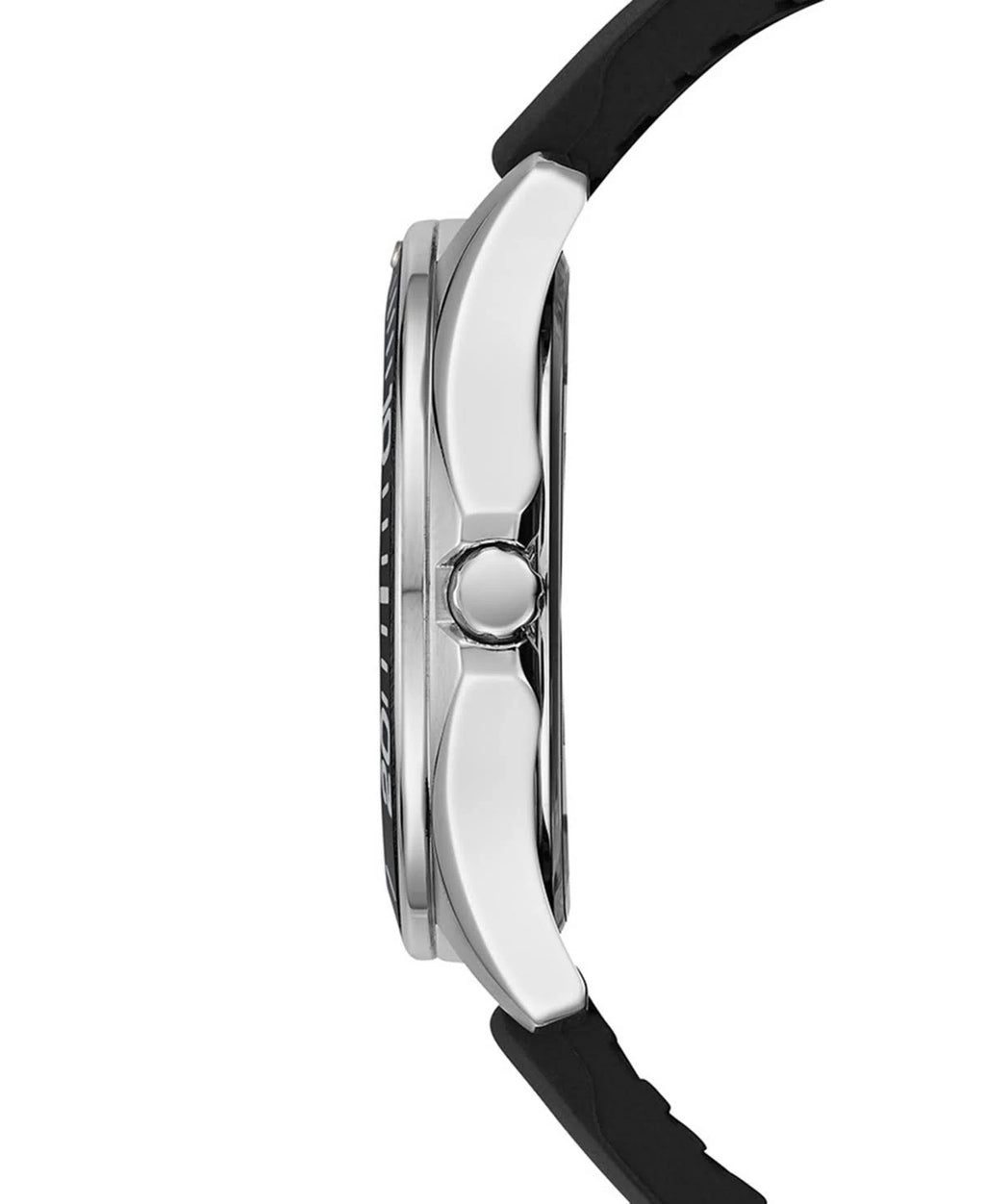Black Silicone Strap Watch 42mm B548730