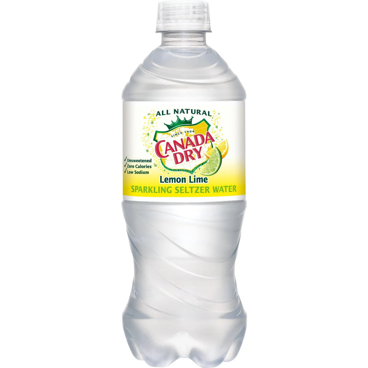 Lemon Lime Sparkling Seltzer Water 20 Oz Pack Of 24 F703