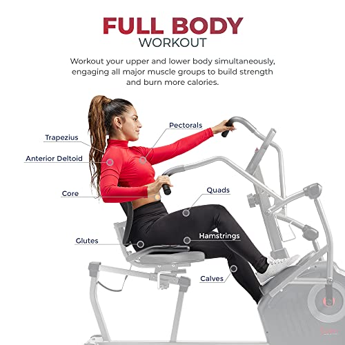 Recumbent Cross Trainer & Elliptical Machine with Arm Exercisers I8161