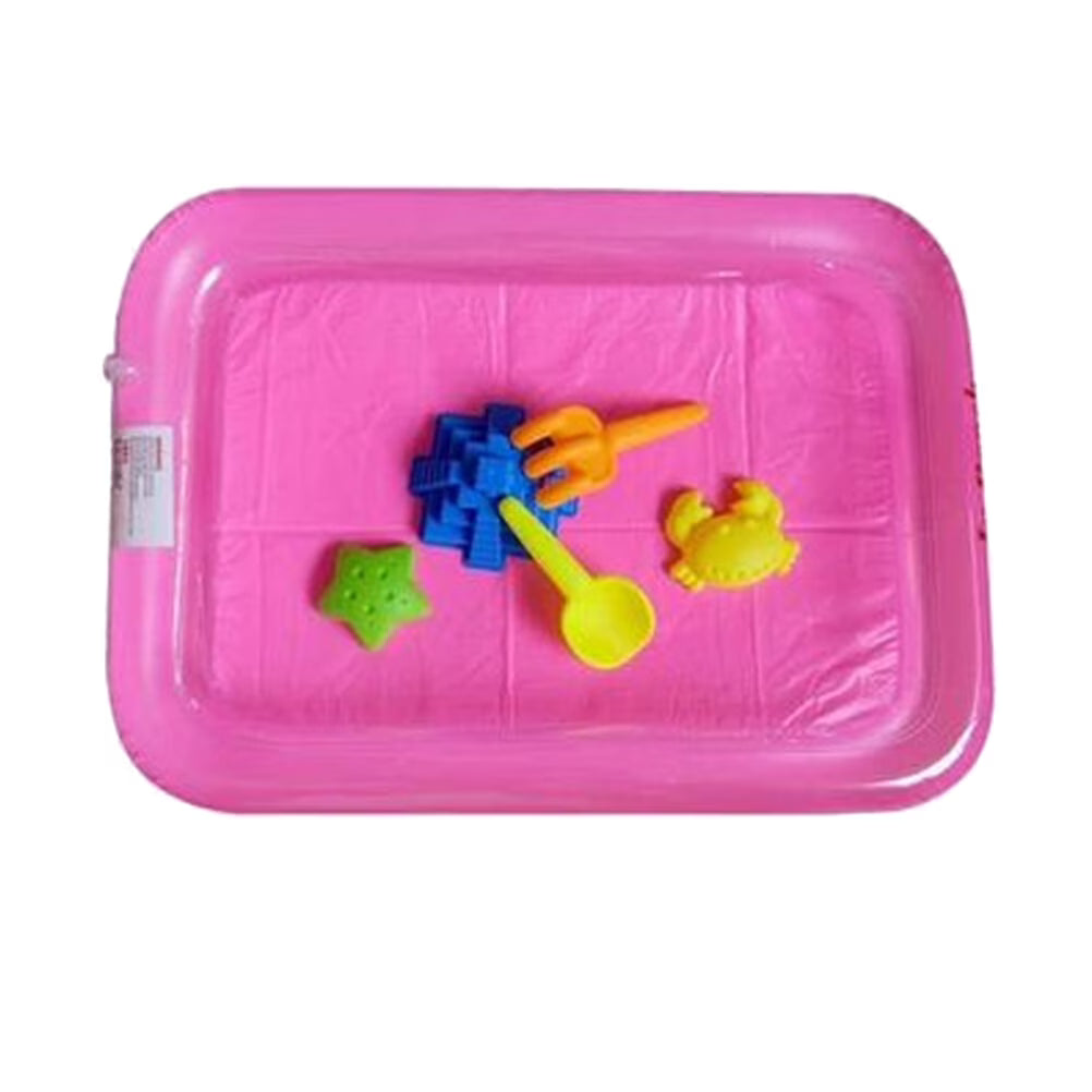 Pink Inflatable Sandbox Play Sand Toy Tray S146