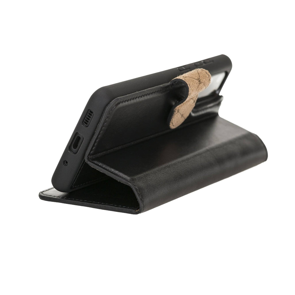 Brown Detachable Leather Wallet Case G808601