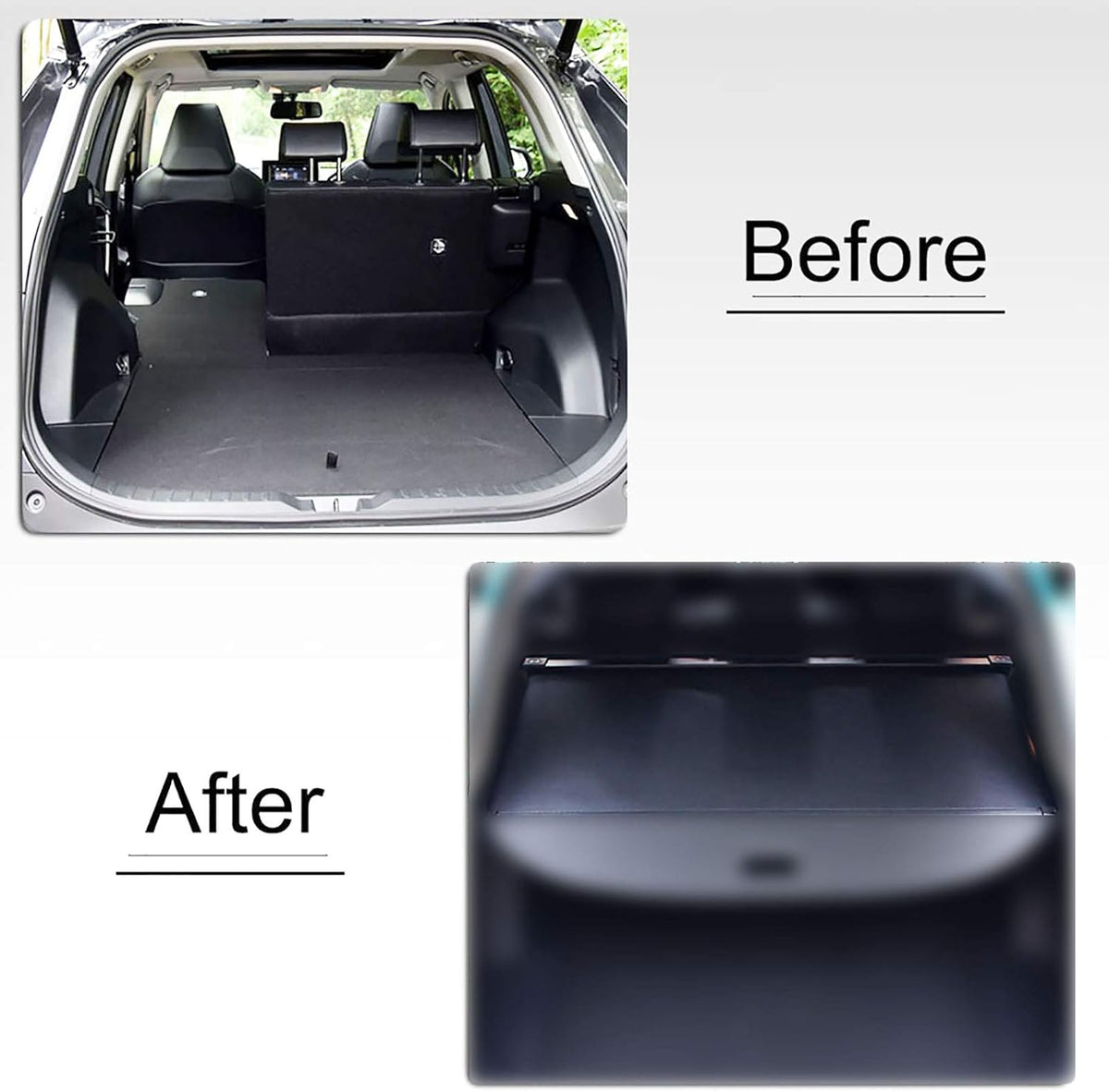 Retractable Cargo Cover for Hyundai Tucson Black M912