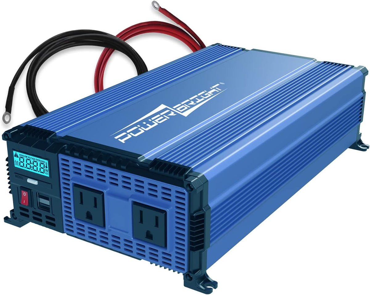 2000 Watt 12V Power Inverter with Dual USB & AC Outlets O8562