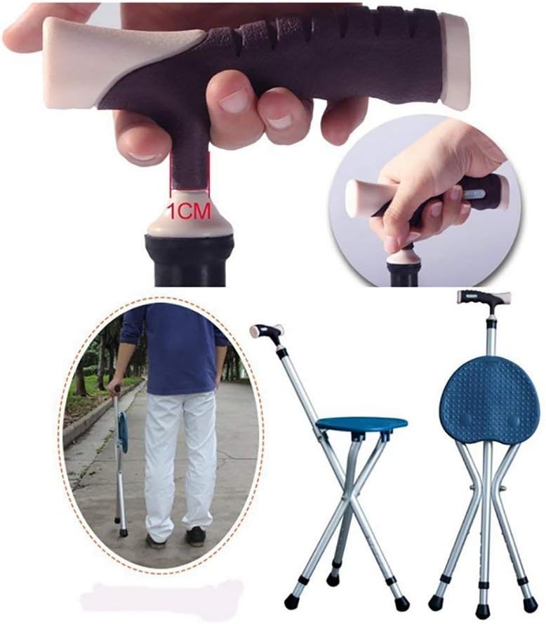 Folding Adjustable Height Cane Seat L1738