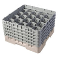Beige 20 Compartment Glass Rack K121