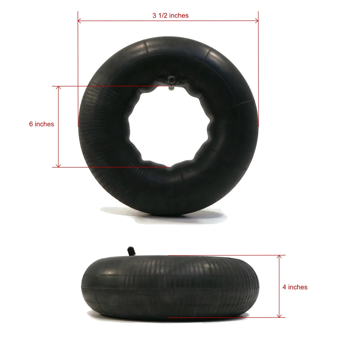 2 Tire Inner Tubes 4.00x6 TR13 Straight Valve Stem A413919