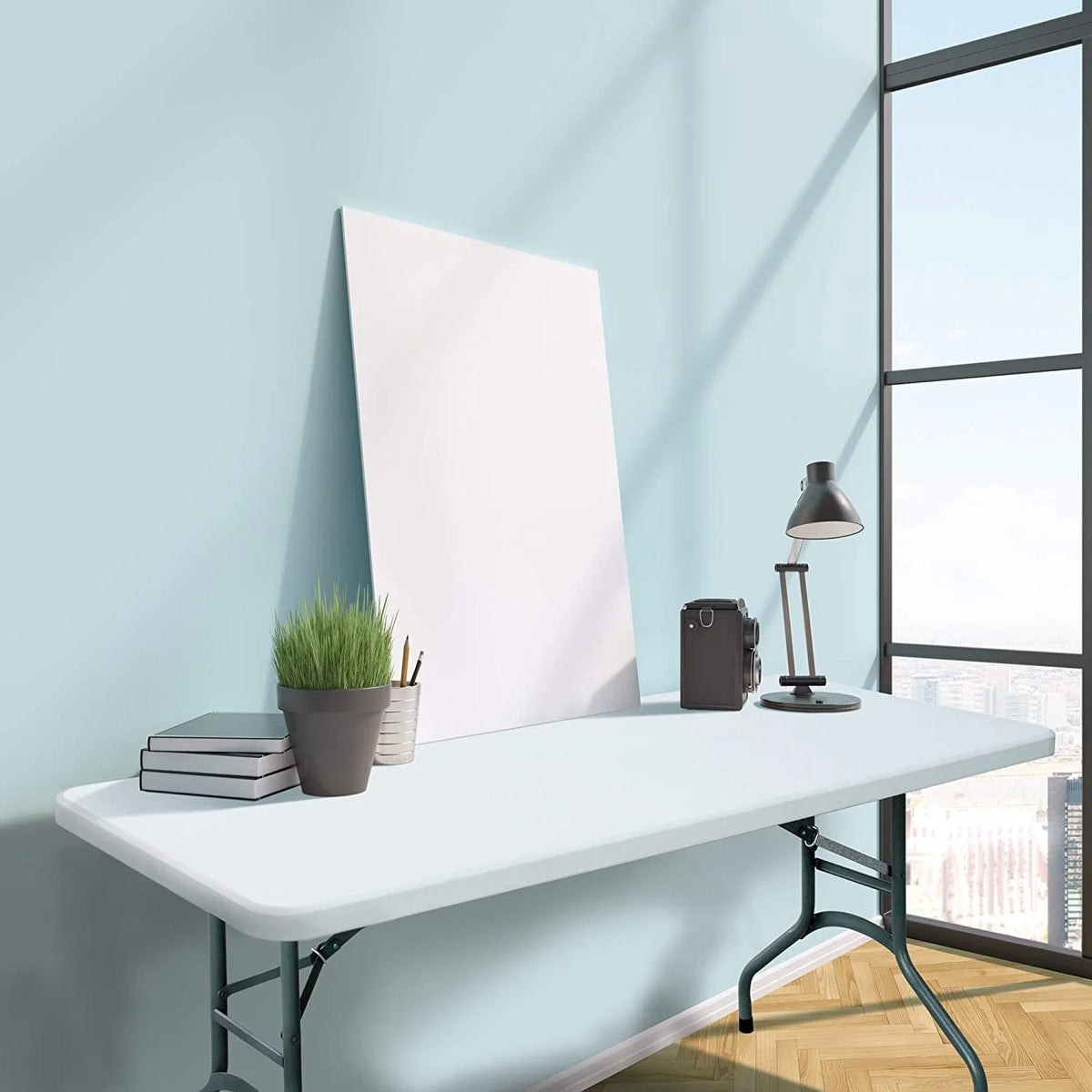 White 6 Foot Folding Table C925976
