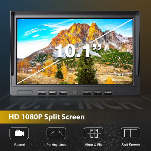1080P Wireless Backup Camera with 10" FHD Monitor D6088