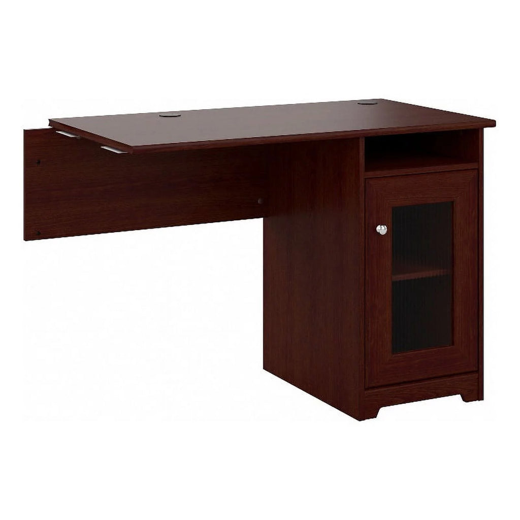 Modern Desk Return in Harvest Cherry Engineered Wood V191407