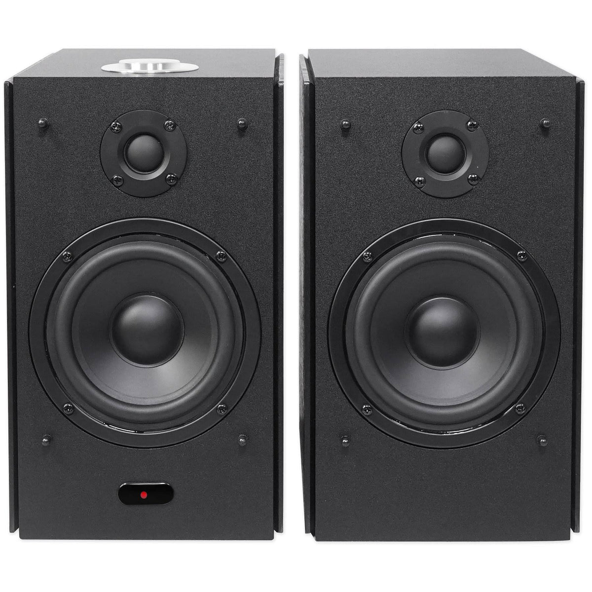 5x22 Powered Bluetooth Bookshelf Speakers with Stands C511