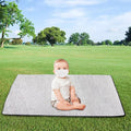 Camping Mat Aluminum Foil Sleeping Mattress Pad Waterproof Folding Insulation Foam Sleeping Mat 200cmx300cmx0.5cm I67645