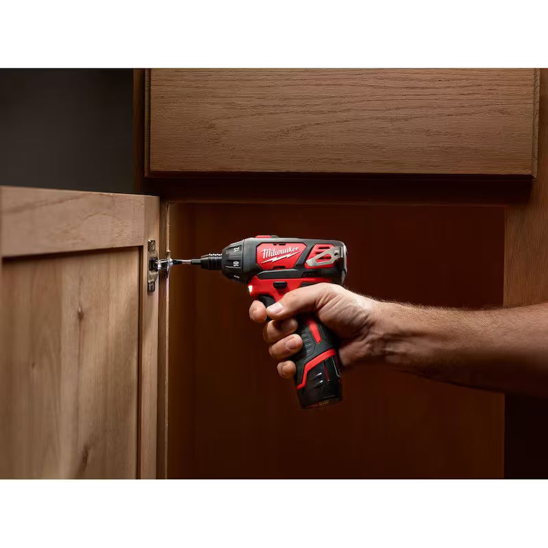 12V Cordless 1/4 in. Hex Screwdriver Kit with Two 1.5Ah Batteries T1042