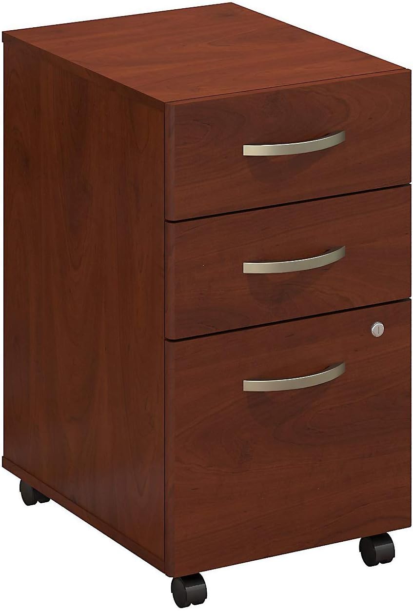 2 Drawer Mobile File Cabinet in Mocha Cherry T4359