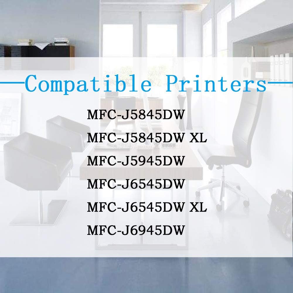 5-Pack Ink Cartridge for Brother Printer (2 BK, 1C, 1M, 1Y) V512