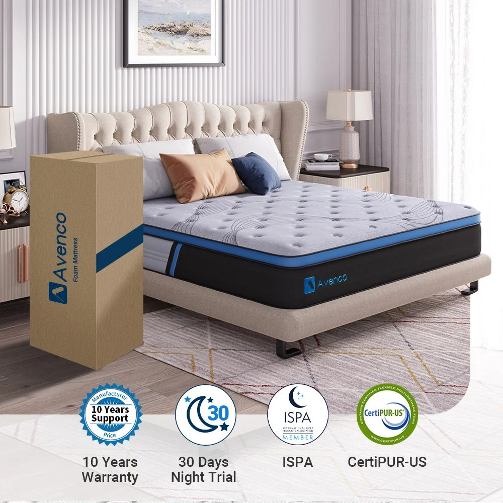 10 inch Queen Size Hybrid Mattress T981679
