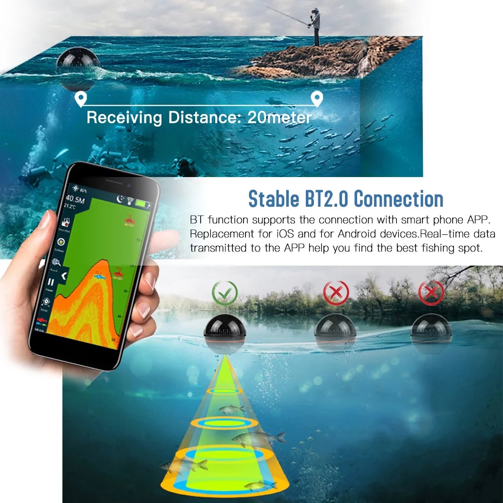 Portable Fish Detector Depth Finder T470492