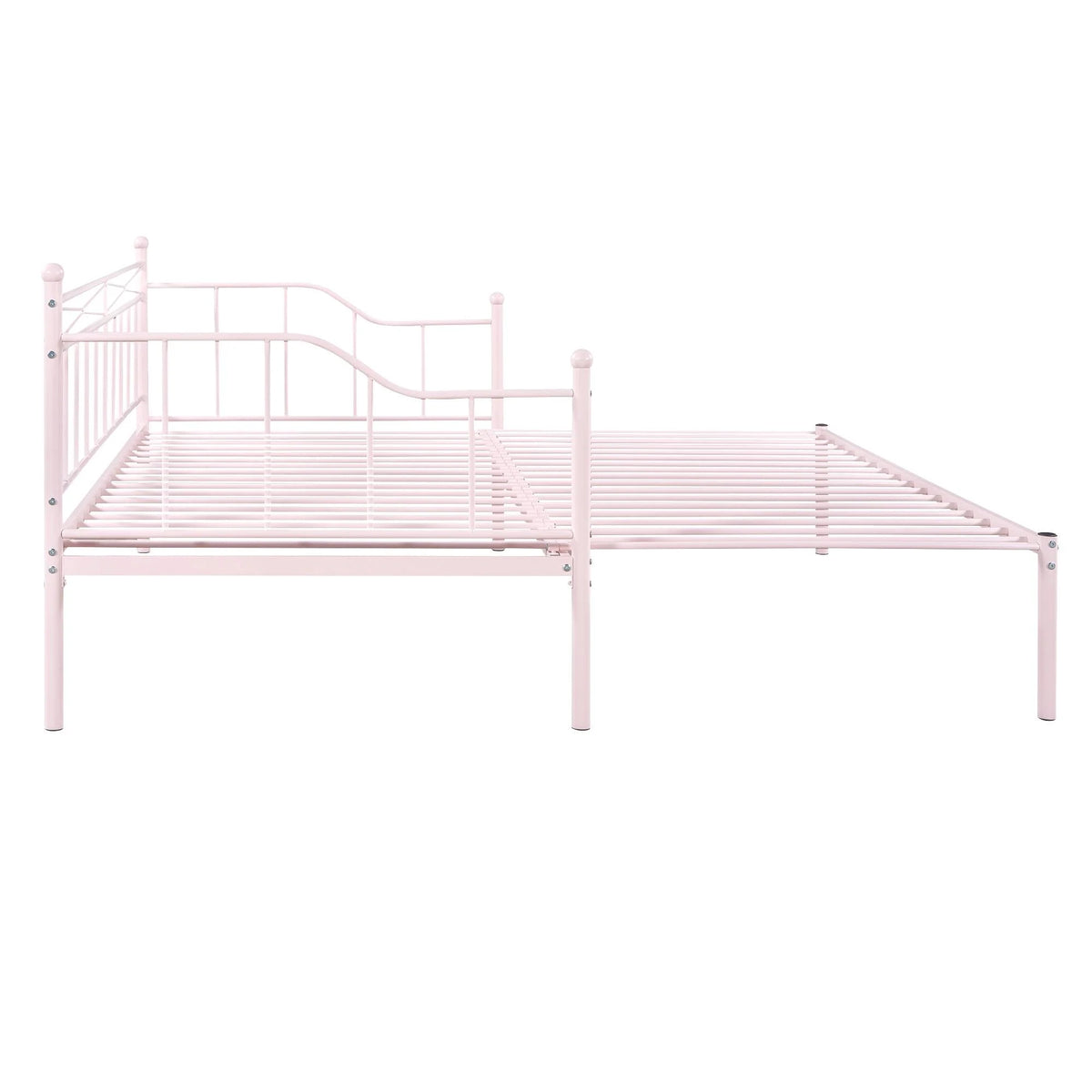 Pink Twin Metal Daybed with Trundle S2117