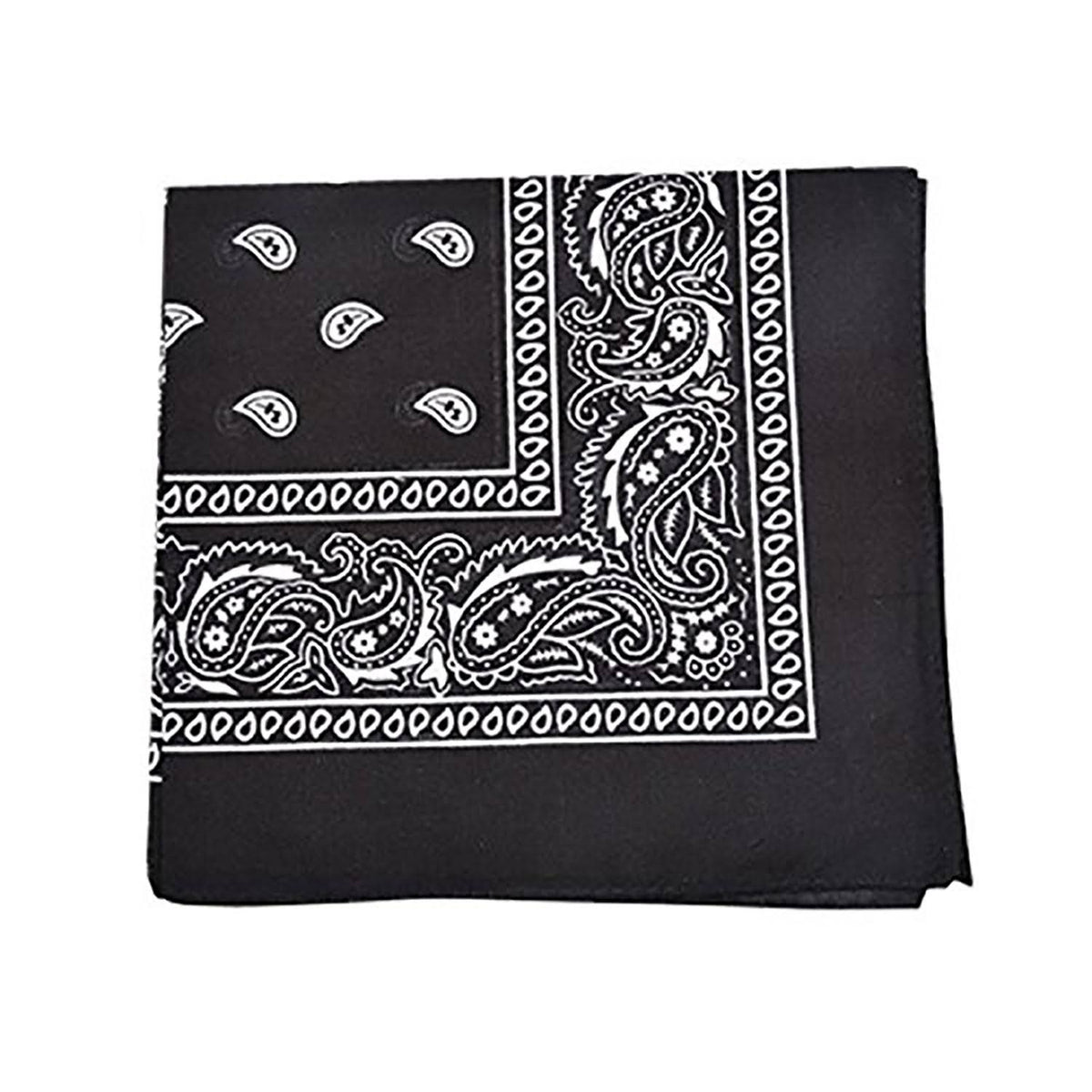 150 Paisley 100% Polyester Bandanas (Green) H857890