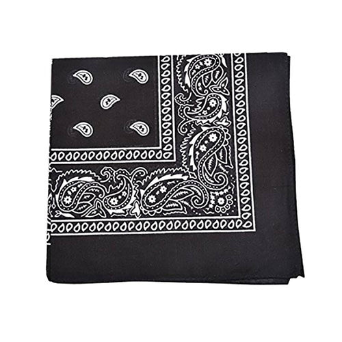150 Paisley 100% Polyester Bandanas (Green) H857890