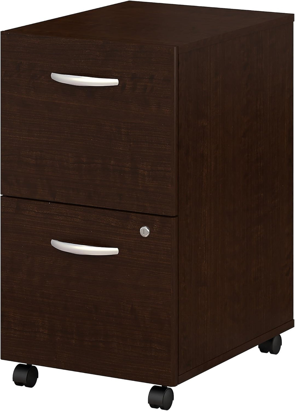 2 Drawer Mobile File Cabinet in Mocha Cherry T4359