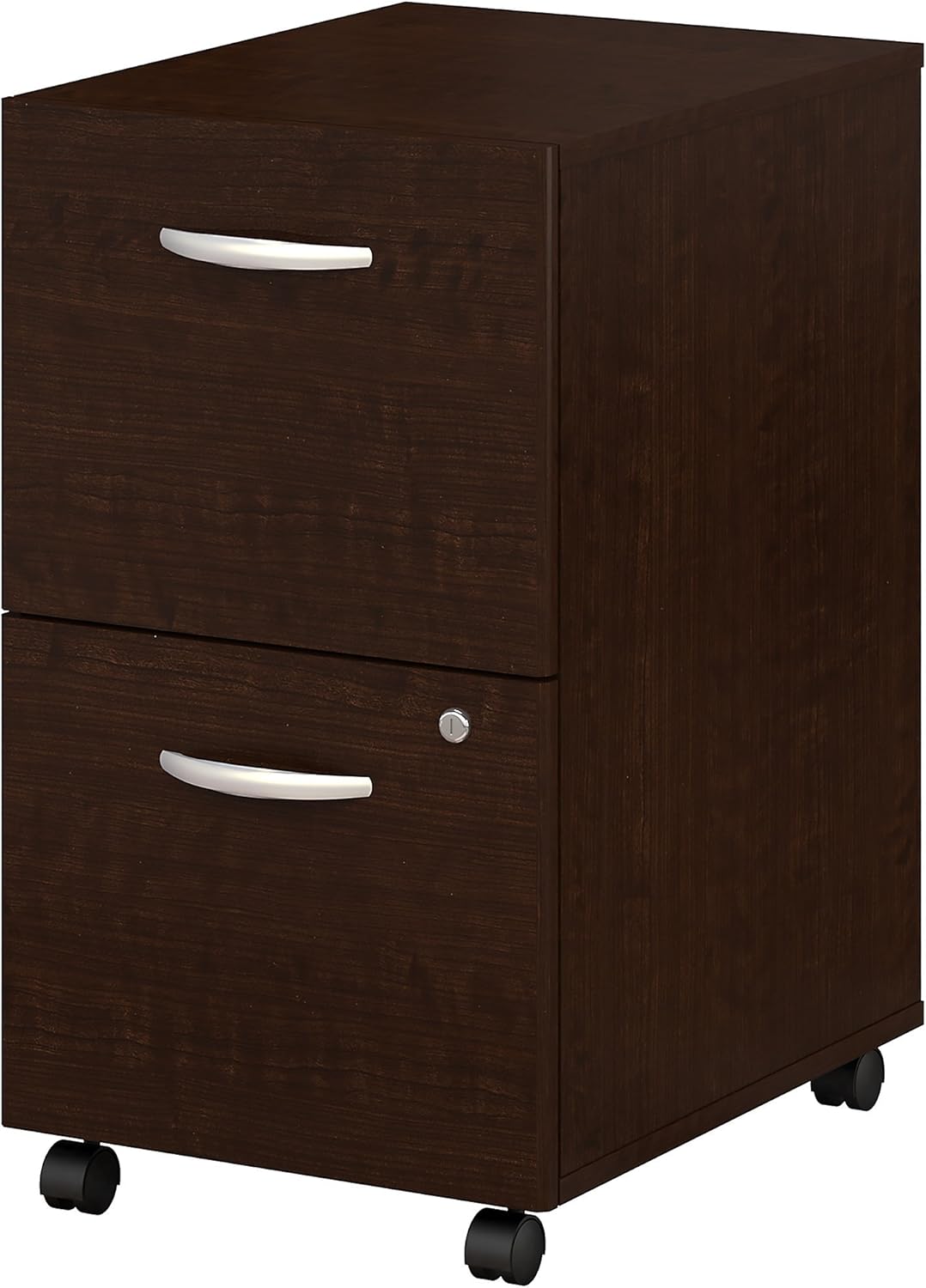 2 Drawer Mobile File Cabinet in Mocha Cherry T4359