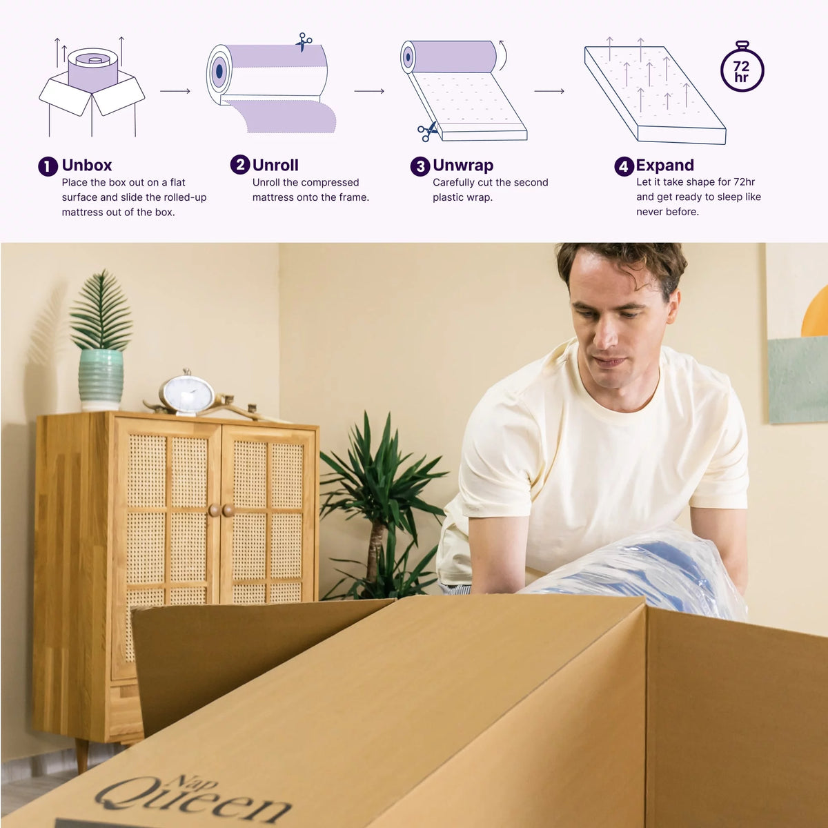 Queen Size Hybrid Memory Foam Pocket Spring Mattress S398032