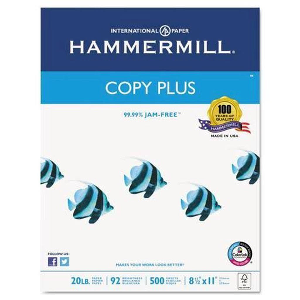 Copy Paper, 92 Brightness, 20lb, 8-1/2 x 14, White, 5000 Sheets/Carton D78501