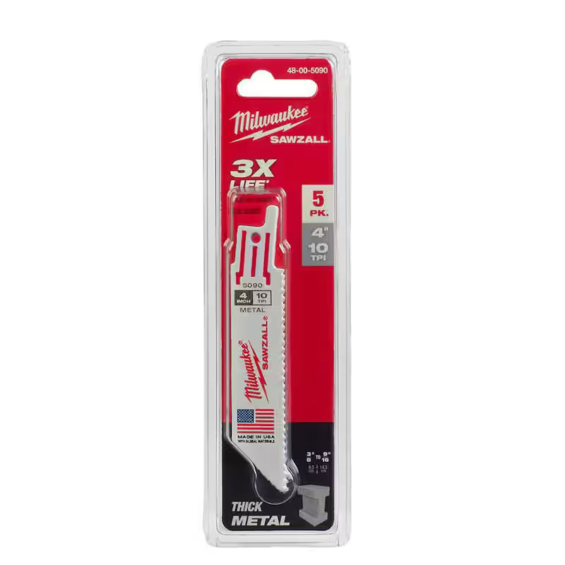 10 TPI Reciprocating Saw Blades 5-Pack T9686