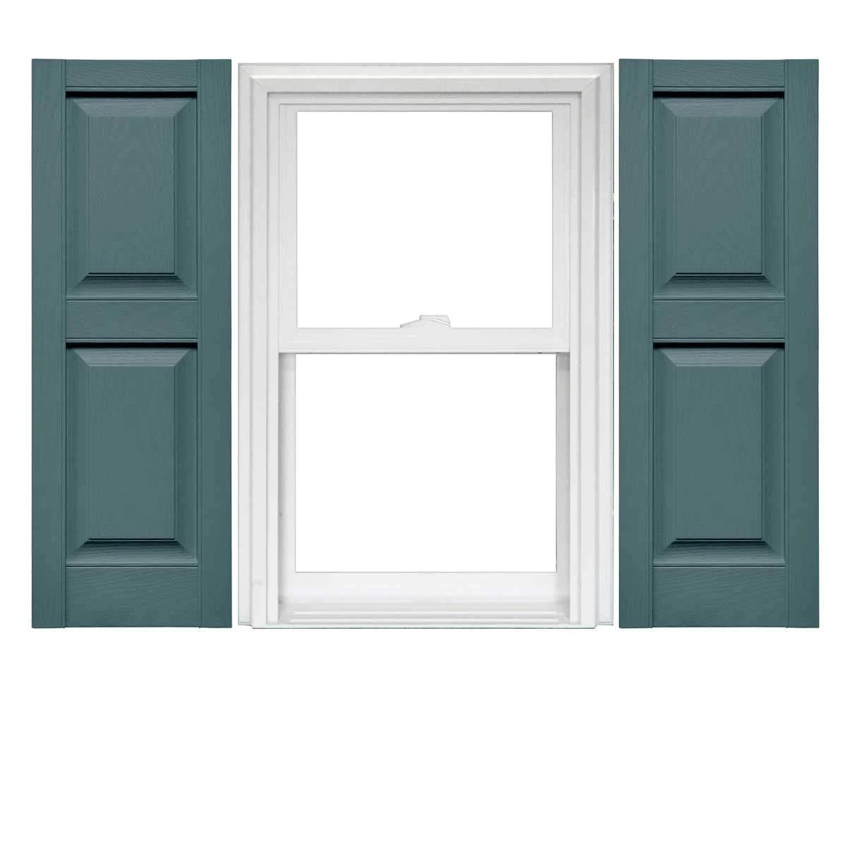 Raised Panel Vinyl Shutters 1 Pair 14.75 x 47 Z914647