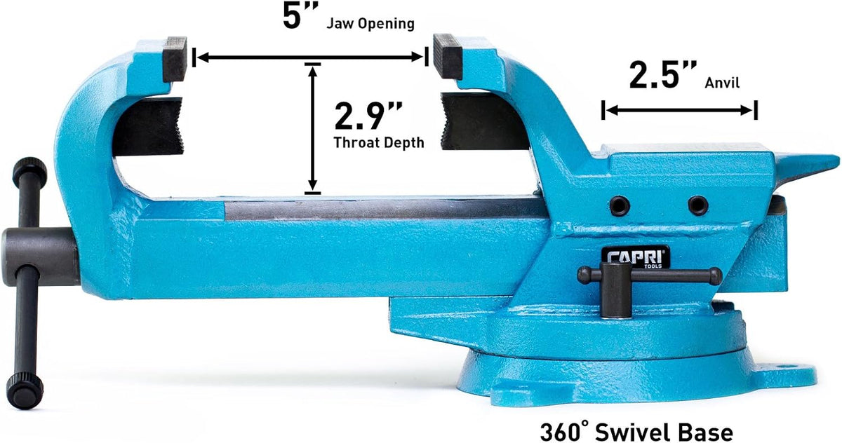 Forged Steel Bench Vise, 4 F828893