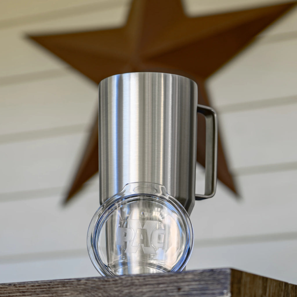 64 Ounce Stainless Steel Tumbler with Lid and Handle G326175