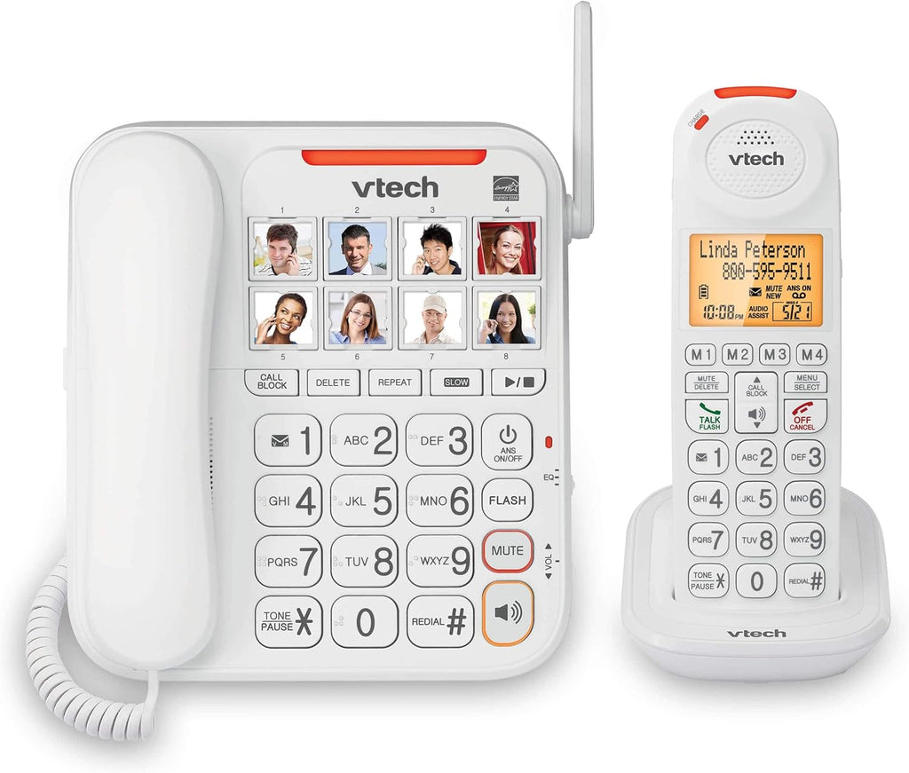 Amplified Corded/Cordless Senior Phone with Answering Machine H3711