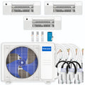 36,000 BTU 3 Zone Ceiling Cassette Ductless Air Conditioner and Heat Pump A525
