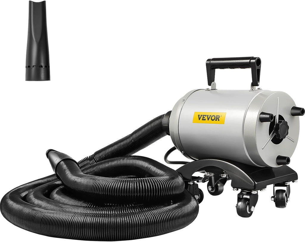 5.0HP 180 CFM 110V Car Air Dryer Blower with Casters, 20 Ft Hose, 2 Nozzles M75008