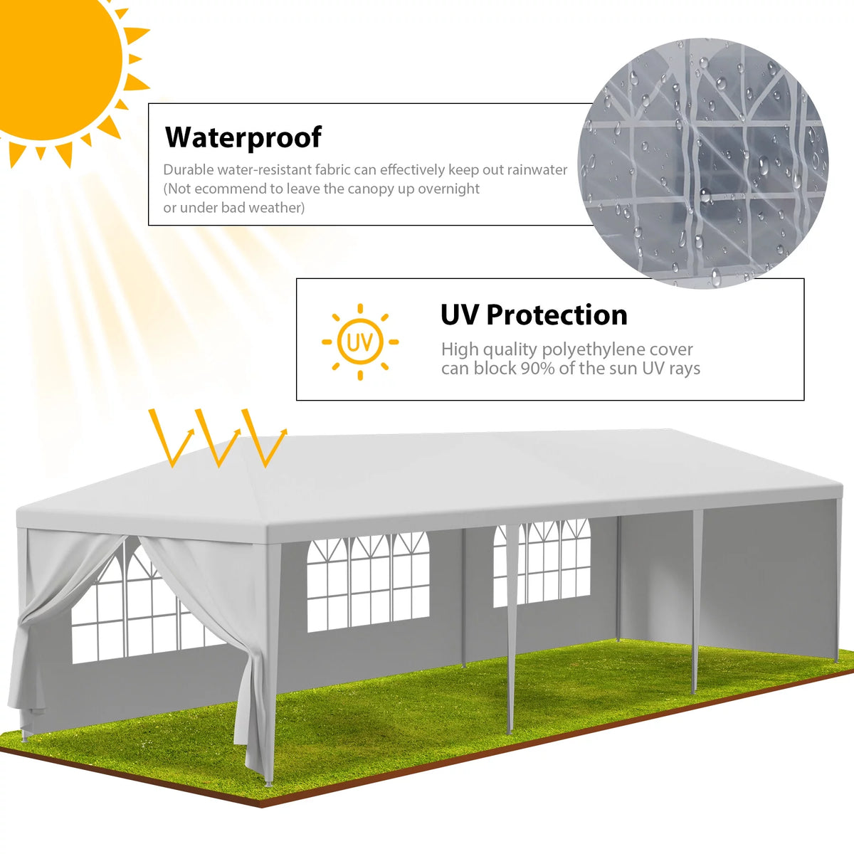 10'x30' White Outdoor Party Tent B66511