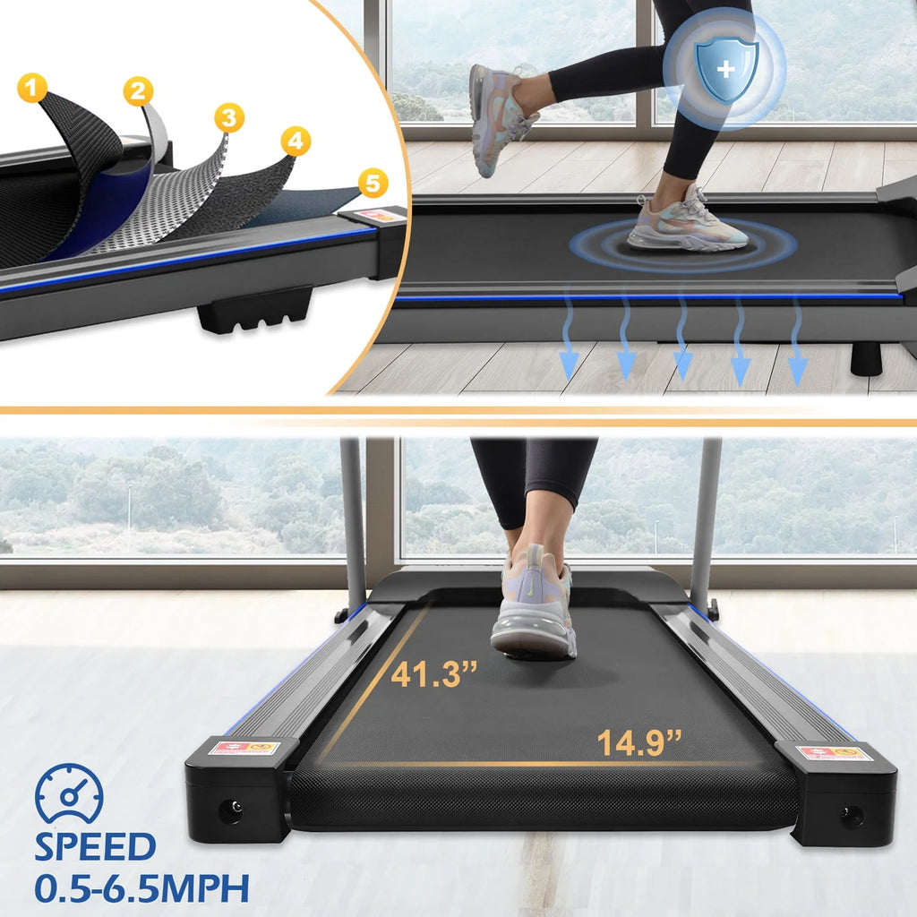 2.5HP Folding Treadmill with Bluetooth & Incline Y121