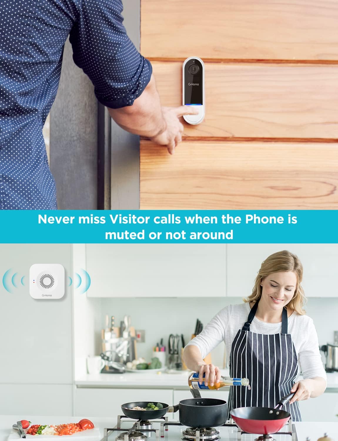 WiFi Video Doorbell Camera with Chime X83905