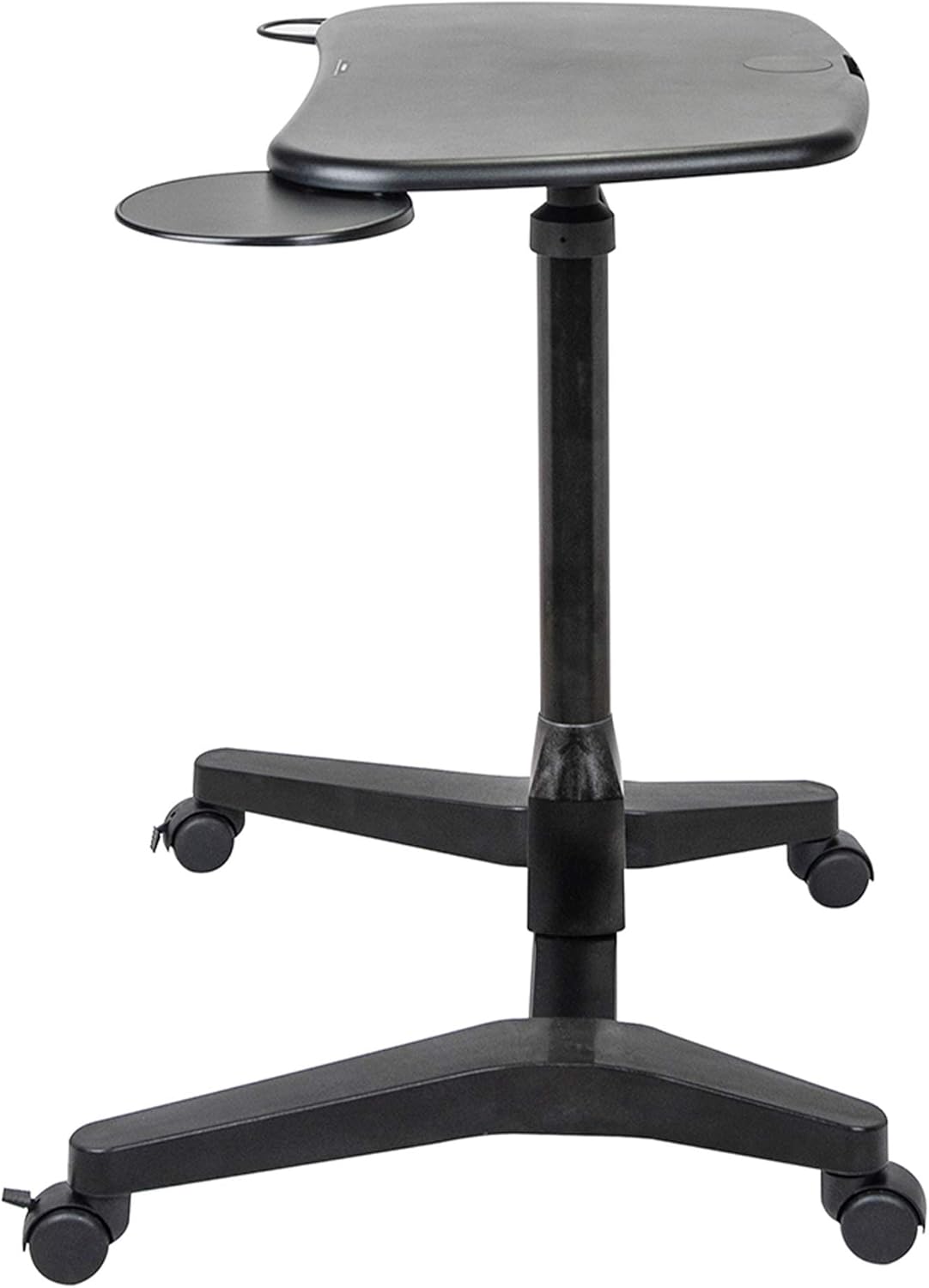 Mobile Podium with Pull Out Mouse Pad & Cup Holder, Black H15688